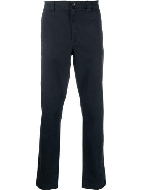cotton straight-leg trousers by WOOLRICH