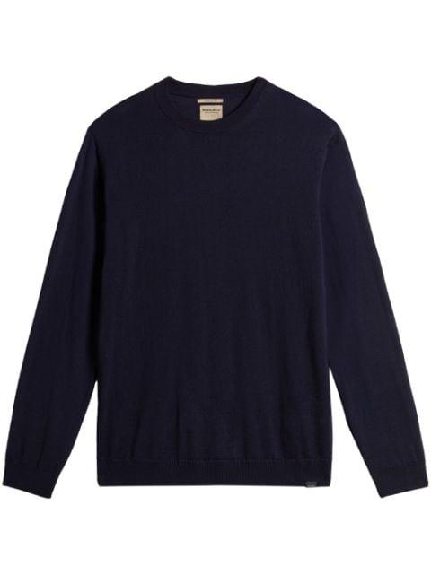 crew neck virgin wool sweater by WOOLRICH