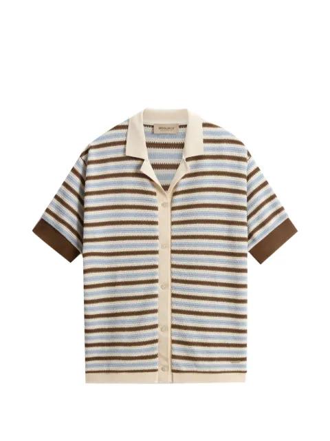 crochet striped shirt by WOOLRICH