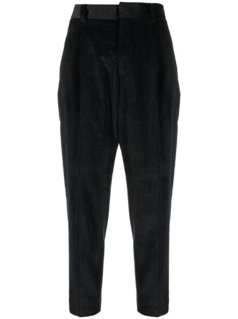 cropped corduroy trousers by WOOLRICH