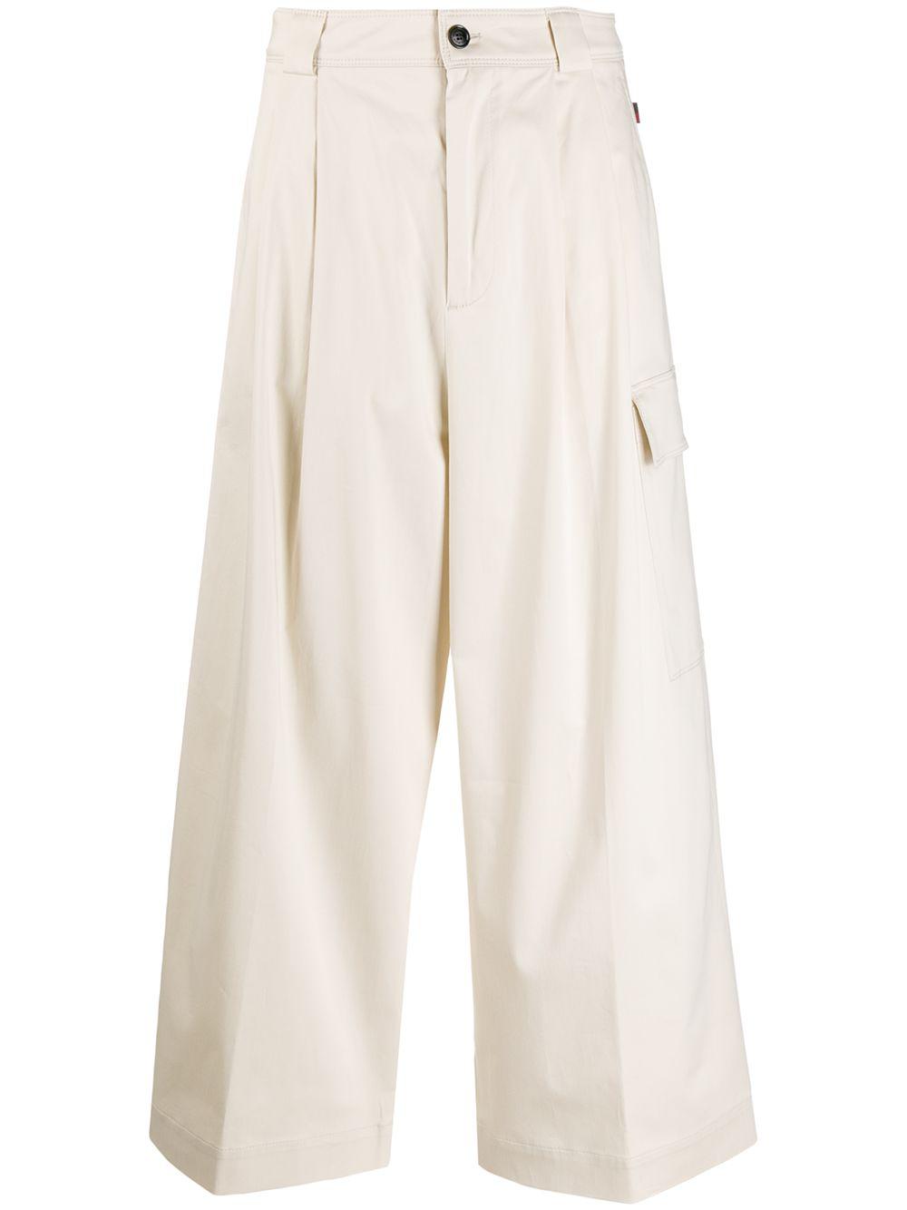 cropped palazzo trousers by WOOLRICH