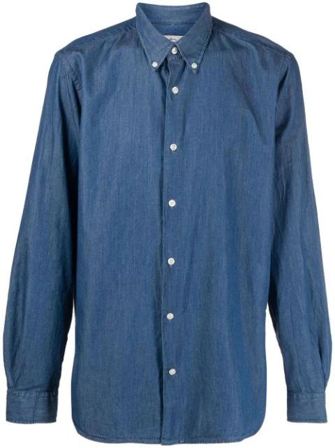 denim button-down shirt by WOOLRICH
