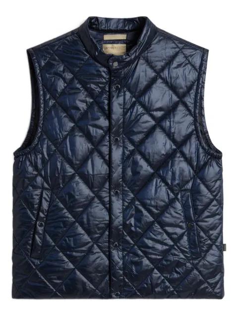 diamond-quilting vest by WOOLRICH