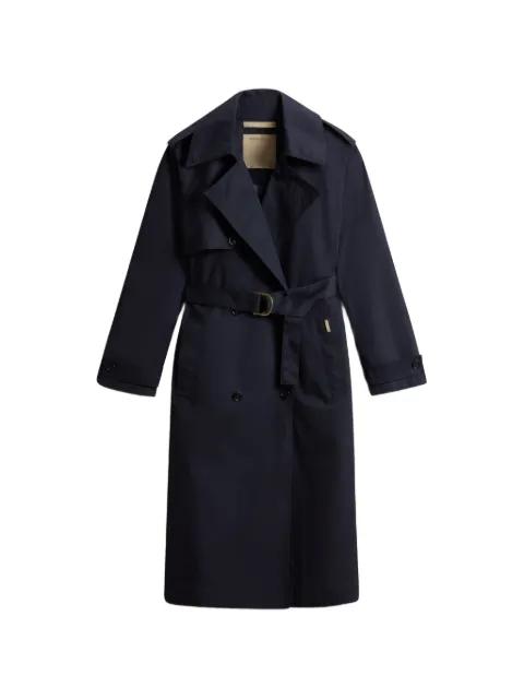 double-breasted belted trench coat by WOOLRICH