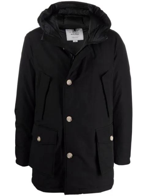 down-feather hoodied coat by WOOLRICH