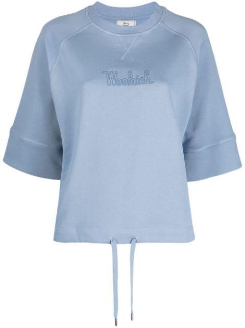 drawstring logo T-shirt by WOOLRICH