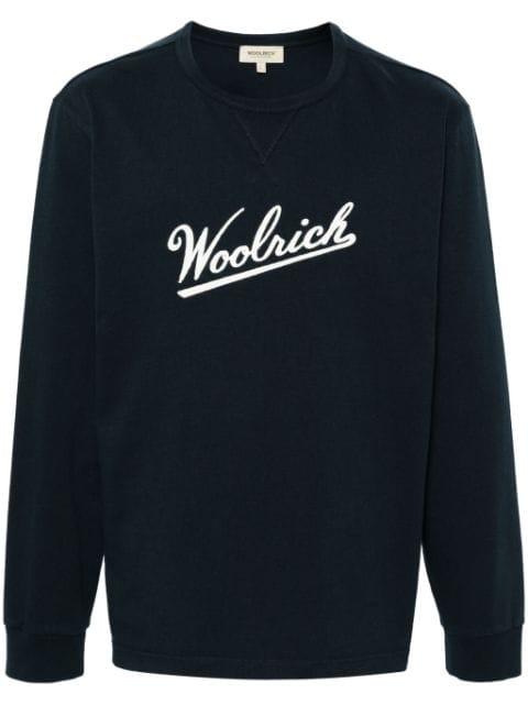 embroidered-logo cotton T-shirt by WOOLRICH