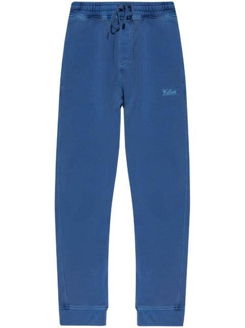 embroidered-logo track pants by WOOLRICH