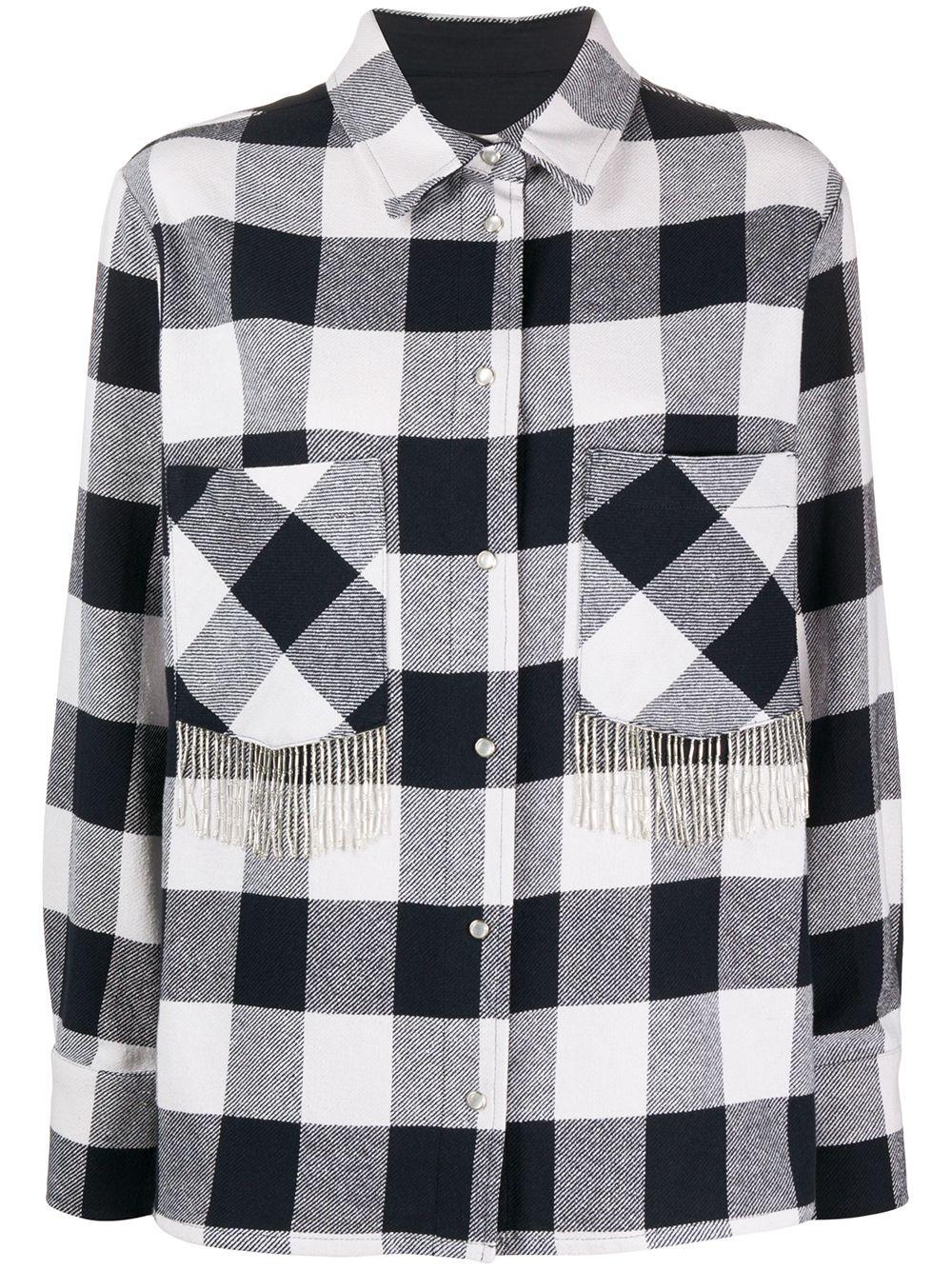 fringed check shirt by WOOLRICH