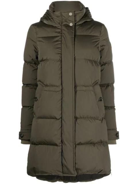 fully-padded hoodied coat by WOOLRICH