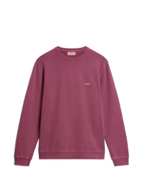 garment-dyed logo-print sweater by WOOLRICH