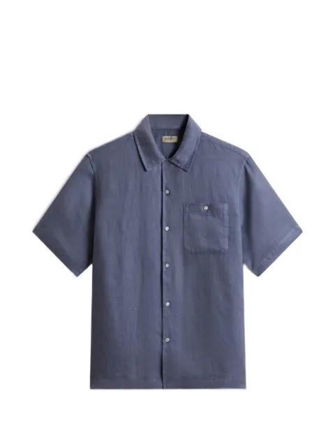 garment-dyed short-sleeved shirt by WOOLRICH