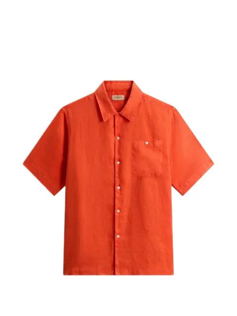 garment-dyed short-sleeved shirt by WOOLRICH