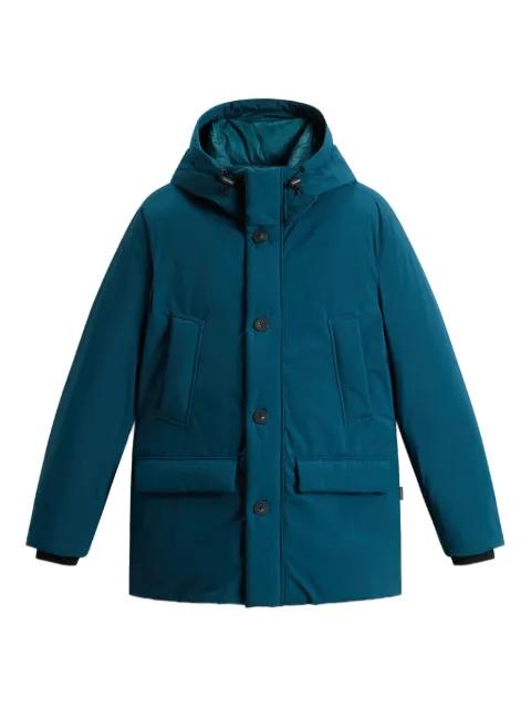 hoodied button-fastening jacket by WOOLRICH