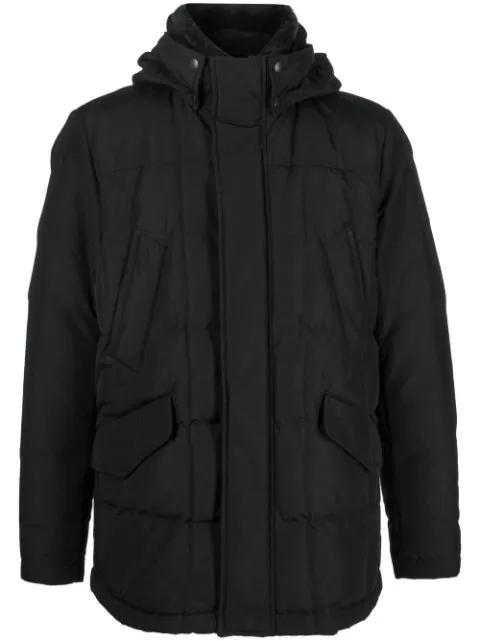 hoodied feather down coat by WOOLRICH