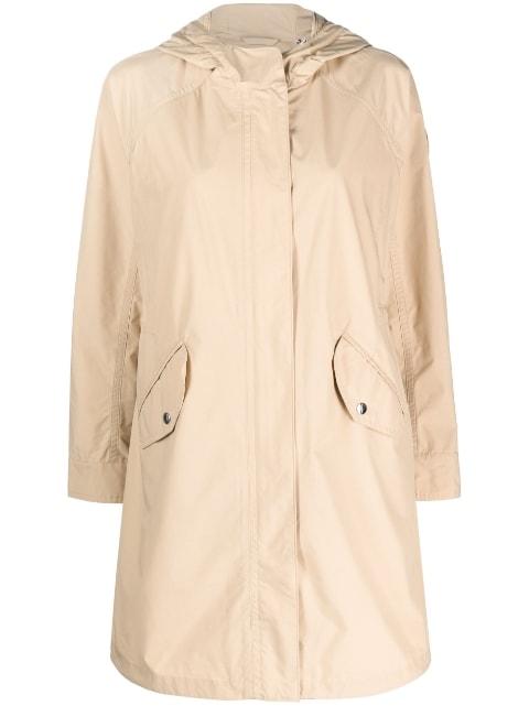 hoodied mid-length coat by WOOLRICH