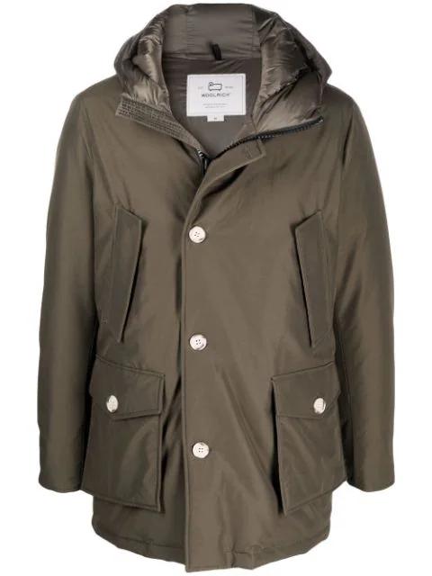 hoodied padded coat by WOOLRICH