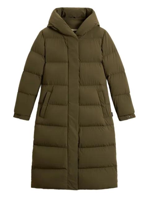 hoodied quilted zip-fastening coat by WOOLRICH