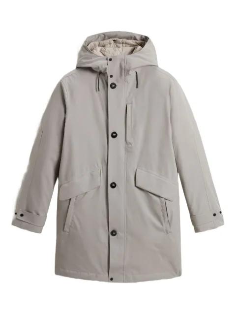 hoodied raincoat by WOOLRICH