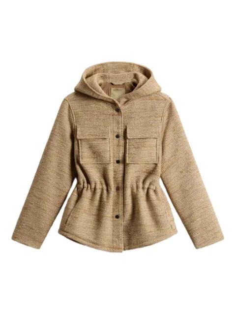 hoodied textured jacket by WOOLRICH