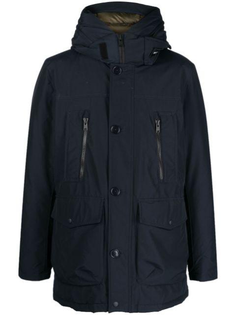 hoodied zip coat by WOOLRICH