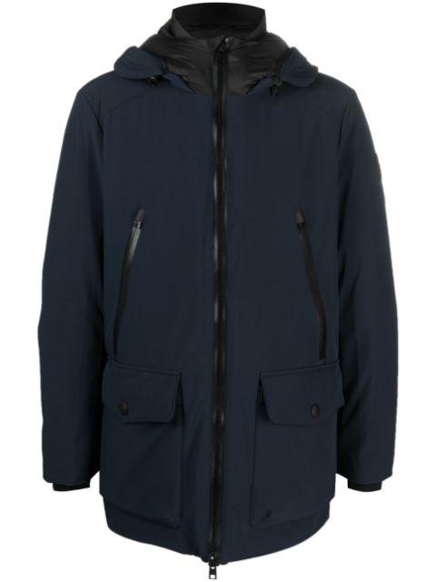 hoodied zip-fastening parka coat by WOOLRICH