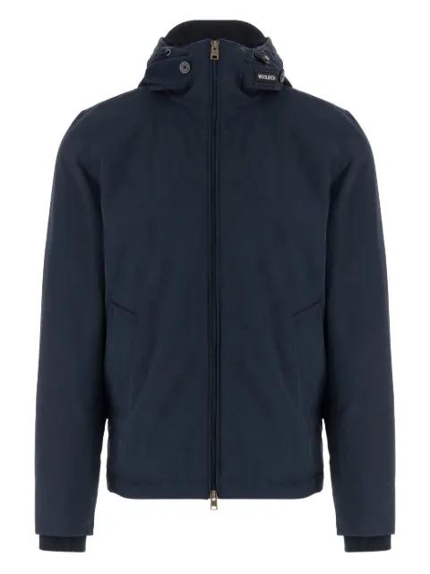 hoodied zip-front coat by WOOLRICH