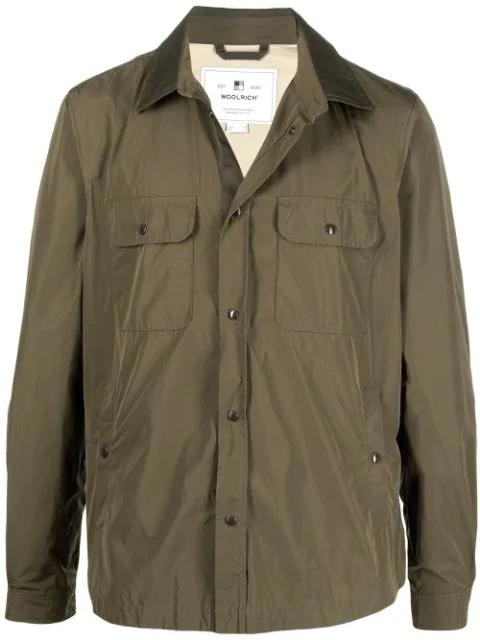 lightweight cotton shirt jacket by WOOLRICH