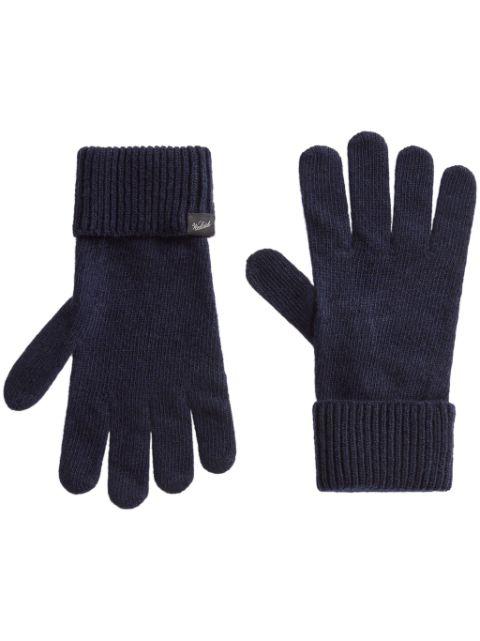 logo-appliqué wool gloves by WOOLRICH
