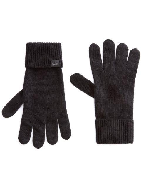 logo-appliqué wool gloves by WOOLRICH