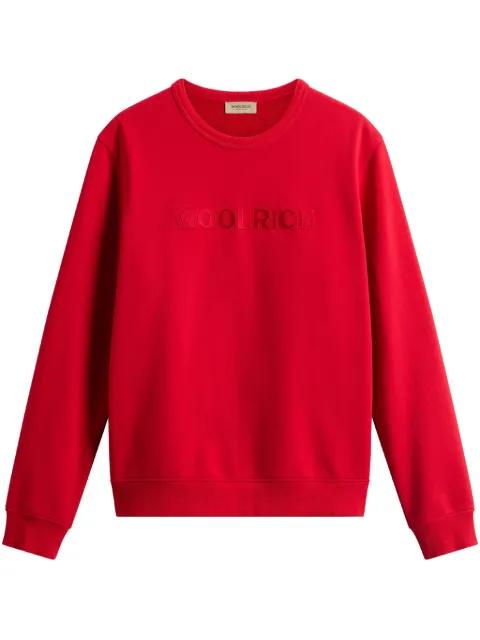 logo-embroidered sweatshirt by WOOLRICH