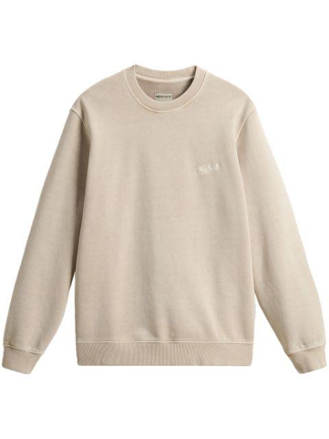logo-embroidered sweatshirt by WOOLRICH
