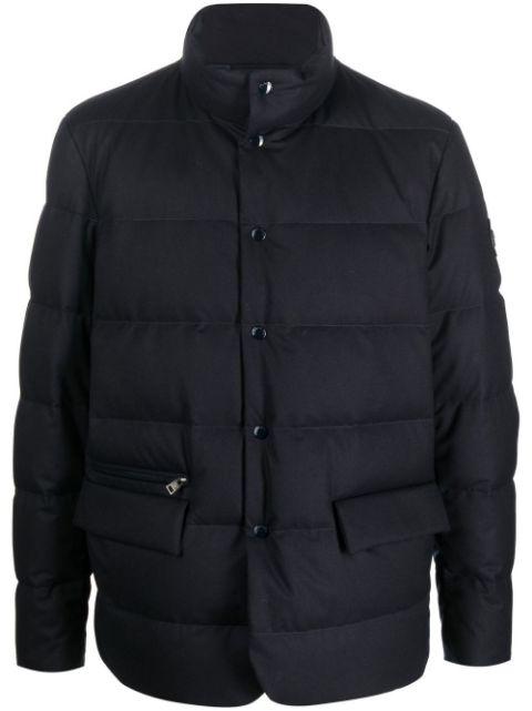 logo-patch padded coat by WOOLRICH