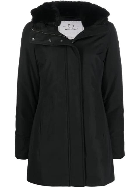 logo-patch parka by WOOLRICH
