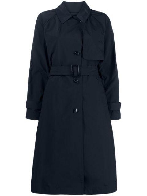 logo-patch trench coat by WOOLRICH