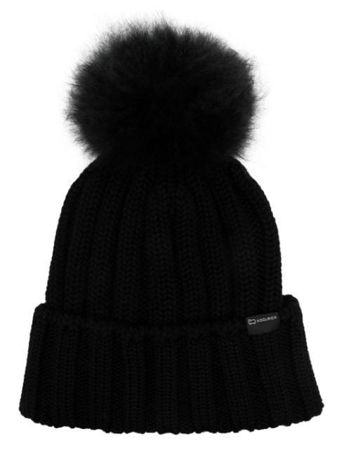 logo-patch wool beanie by WOOLRICH