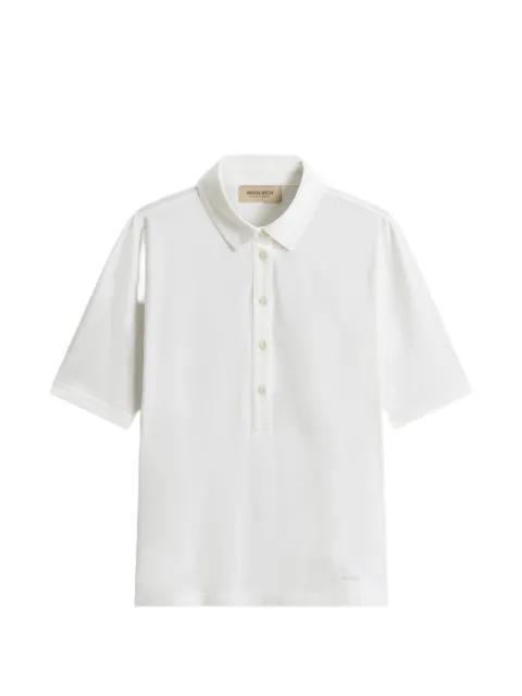 logo-print polo shirt by WOOLRICH