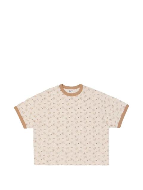 logo-print ringer T-shirt by WOOLRICH