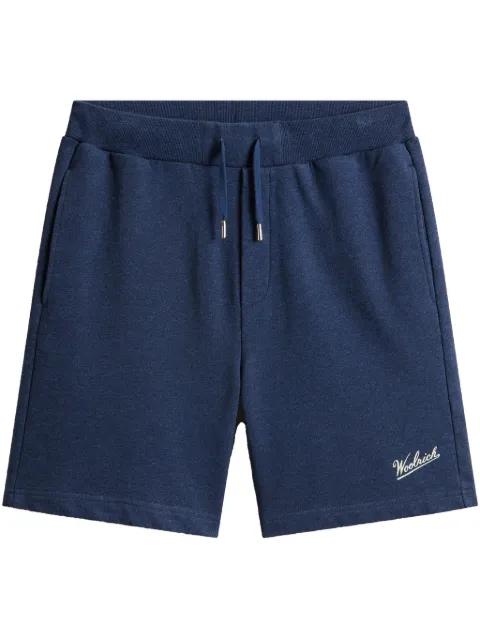 logo-print shorts by WOOLRICH