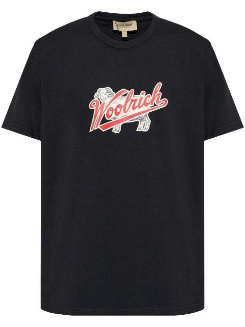 logo-print t-shirt by WOOLRICH