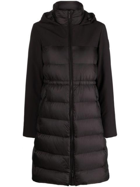 panelled hoodied coat by WOOLRICH