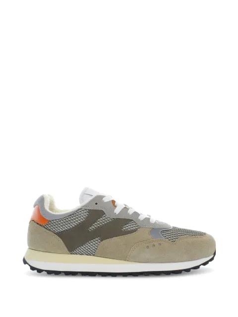 panelled suede-trimmed sneakers by WOOLRICH