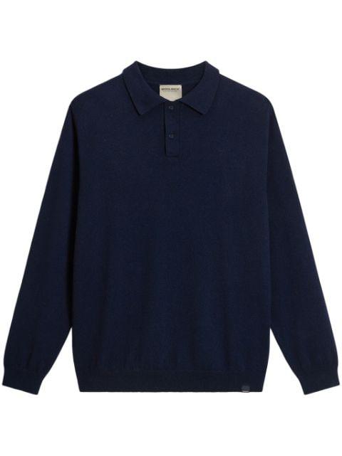 polo collar cashmere sweater by WOOLRICH