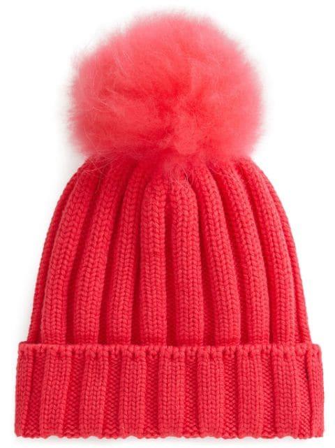pompom virgin wool beanie by WOOLRICH