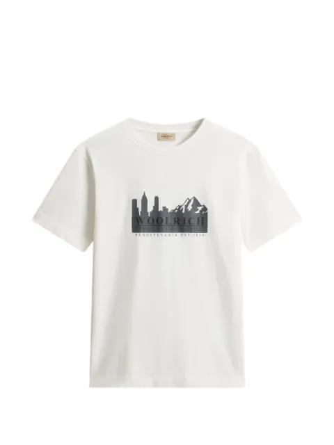 printed crew-neck T-shirt by WOOLRICH