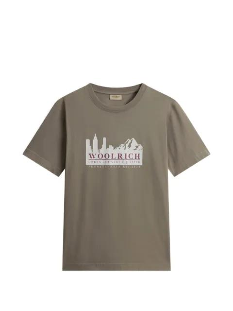 printed logo T-shirt by WOOLRICH