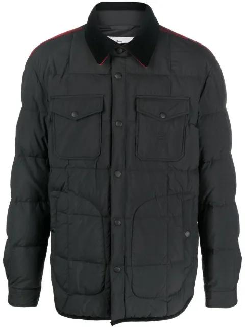 quilted press-stud fastening jacket by WOOLRICH