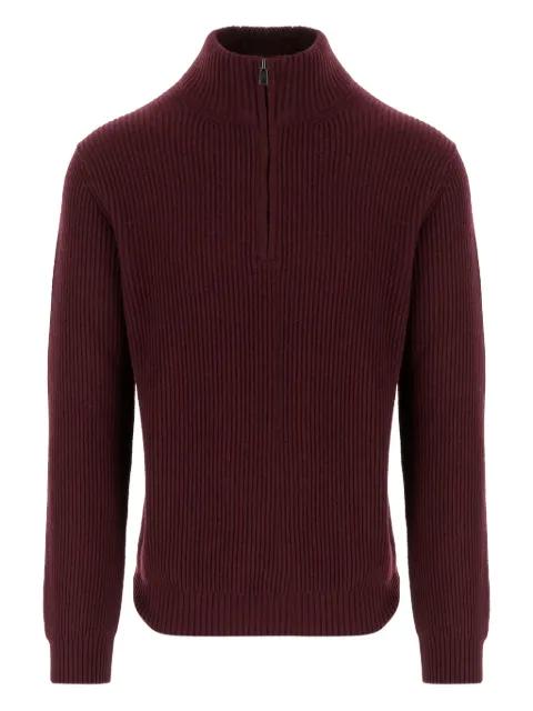 ribbed half-zip sweater by WOOLRICH