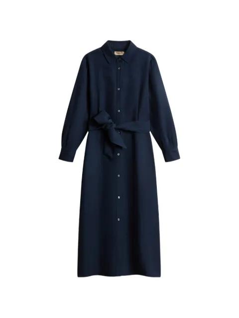 shirt belt midi dress by WOOLRICH