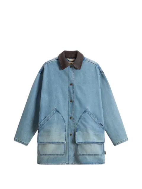 shirt-collar pocket denim jacket by WOOLRICH